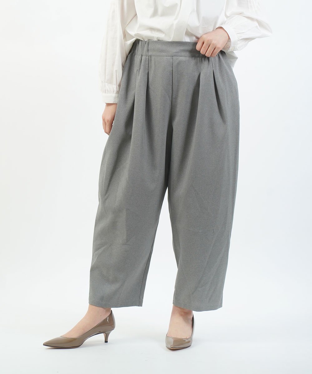 【ブルーコムブルー/BLEU COMME BLEU】のアンサンク Melange Ox Tuck Cropped Pants インテリア・キッズ・メンズ・レディースファッション・服の通販 founy(ファニー) 　ファッション　Fashion　レディースファッション　Fashion for Women　パンツ　Pants & Trousers　オックス　Oxford Fabric　クロップド　Cropped, Short Length　ジャケット　Jacket, Outerwear　セットアップ　Set-Up, Coordinated Outfit　テーパード　Tapered, Tapered Pants　バランス　Balance, Style Balance　ベスト　Vest, Waistcoat　エレガント 上品　Elegant　GRY|ID: prp329100004818692 ipo3291000000035009613