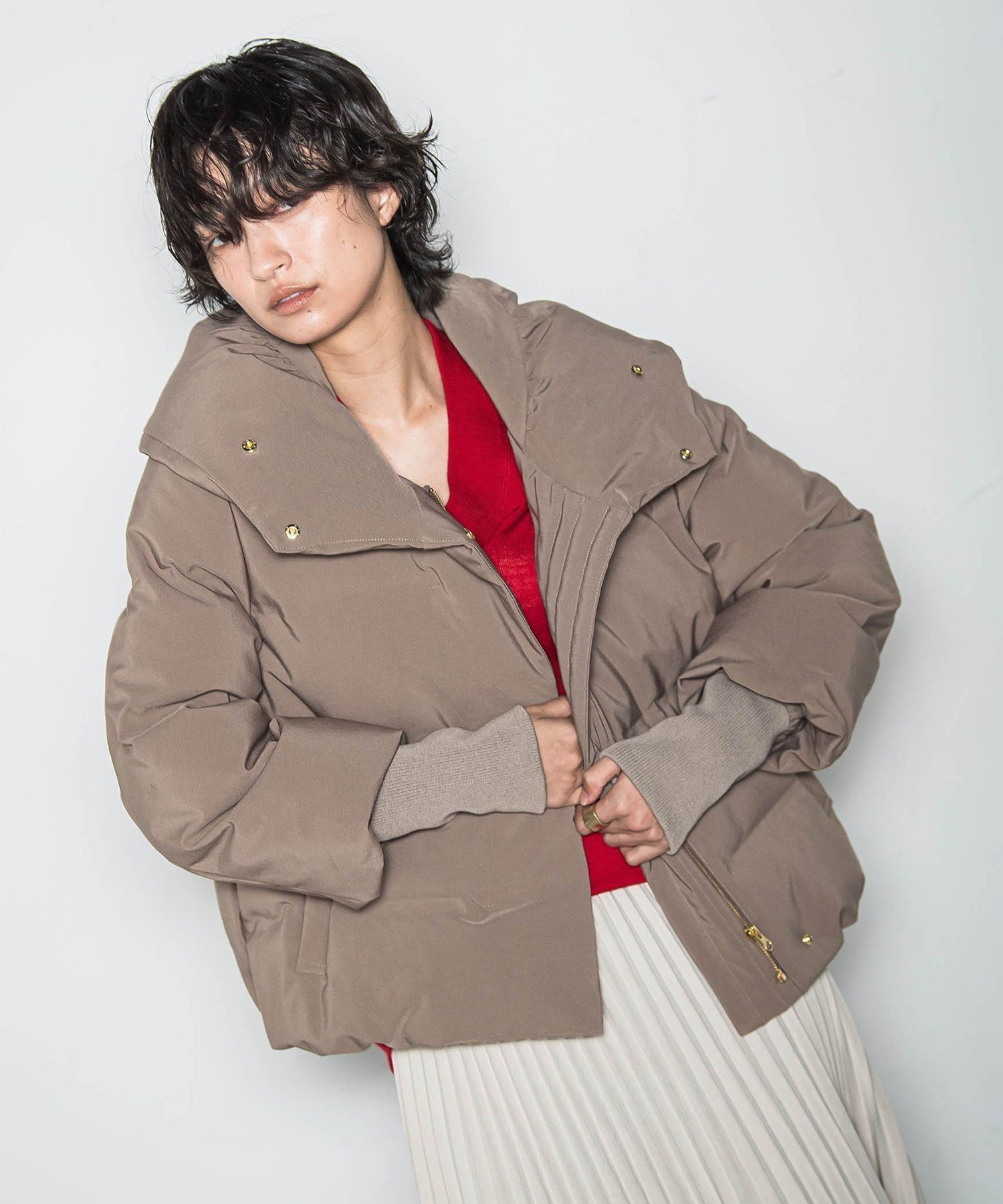 【メイソングレイ/MAYSON GREY】の袖口リブシームレスダウンジャケット 人気、トレンドファッション・服の通販 founy(ファニー) 　ファッション　Fashion　レディースファッション　Fashion for Women　アウター　Coat / Outerwear Collection　レディースジャケット・軽アウター　Jackets　キュロット　Culottes, Wide Shorts　ショート　Short, Short Length　ジャケット　Jacket, Outerwear　ストレッチ　Stretch, Stretchy Fabric　タフタ　Taffeta, Structured Fabric　ダウン　Down, Puffer　バランス　Balance, Style Balance　パターン　Pattern, Design Print　ワイド　Wide, Wide Fit　冬　Winter / This Winter　A/W・秋冬　Autumn/Winter　おすすめ　Recommended / Our Picks　2025年　2025　2025-2026秋冬・A/W　Autumn/Winter 2025–26 AW25–26　 other-1|ID: prp329100004818705 ipo3291000000035009726