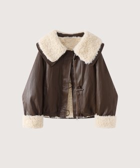 【ラ ポム プチ/LA POMME petit】のLeather Fluffy Fur Jacket 人気、トレンドファッション・服の通販 founy(ファニー) ファッション Fashion レディースファッション Fashion for Women アウター Coat / Outerwear Collection レディースジャケット・軽アウター Jackets おすすめ Recommended / Our Picks ガーリー Girly, Feminine Style シンプル Simple, Minimal スウェット / スエット Sweatshirt, Sweatwear スニーカー Sneakers, Trainers ダウン Down, Puffer チェック Check, Plaid, Tartan デニム Denim, Jeans Material トレンド Trend, Trending Now バランス Balance, Style Balance フレア Flare, Flared プリーツ Pleats, Pleated ボトム Bottoms, Lower Wear マフラー Scarf, Muffler ミックス Mix, Mixed Style ロング Long, Long-Length A/W・秋冬 Autumn/Winter |ID:prp329100004818719