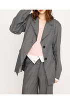 【スライ/SLY】のWAIST SHAPE CUT OUT ジャケット 人気、トレンドファッション・服の通販 founy(ファニー) ファッション Fashion レディースファッション Fashion for Women アウター Coat / Outerwear Collection レディースジャケット・軽アウター Jackets インナー Innerwear カットオフ Cut-Off Design シェイプ Shape, Slim Fit ジャケット Jacket, Outerwear ストライプ Stripe, Striped Pattern スーツ Suit, Formalwear セットアップ Set-Up, Coordinated Outfit プリント Print, Printed Pattern 無地 Plain, Solid Color リメイク Remake, Reconstructed レース Lace, Lace Fabric ロング Long, Long-Length おすすめ Recommended / Our Picks thumbnail M/GRY7|ID: prp329100004818756 ipo3291000000035010150