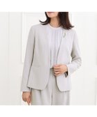 【リフレクト/Reflect】の【フォーマル/洗える/セットアップ可】ノーカラージャケット ライトグレー|ID: prp329100004818768 ipo3291000000035010208