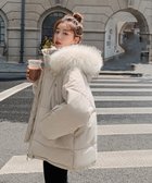 【ミニミニストア/miniministore】のダウンコート フードエコダウンジャケット アイボリー|ID: prp329100004818773 ipo3291000000035010249