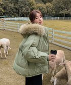 【ミニミニストア/miniministore】のダウンコート フードエコダウンジャケット ミントグリーン|ID: prp329100004818773 ipo3291000000035010250