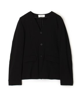 【トゥモローランド/TOMORROWLAND】のバックサテンジョーゼット ノーカラージャケット 人気、トレンドファッション・服の通販 founy(ファニー) ファッション Fashion レディースファッション Fashion for Women アウター Coat / Outerwear Collection レディースジャケット・軽アウター Jackets ノーカラージャケット / シンプル上品コーデ Collarless Jackets ジャケット Jacket, Outerwear スラックス Slacks, Dress Pants セットアップ Set-Up, Coordinated Outfit フォーマル Formal, Dressy 定番 Standard, Basic Item 軽量 Lightweight, Ultra Light |ID:prp329100004818780