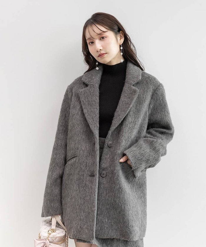 【ランダ/RANDA】のウールライクシャギーテーラードジャケット インテリア・キッズ・メンズ・レディースファッション・服の通販 founy(ファニー) https://founy.com/ ファッション Fashion レディースファッション Fashion for Women アウター Coat / Outerwear Collection レディースジャケット・軽アウター Jackets テーラードジャケット / 通勤・きれいめスタイル Tailored Jackets & Blazers オケージョン Occasion Wear クラシカル Classical, Vintage-Inspired シンプル Simple, Minimal テーラード Tailored, Tailored Fit デニム Denim, Jeans Material フェミニン Feminine, Girly フォルム Silhouette, Form フロント Front, Front Design ポケット Pocket, Pocket Detail エレガント 上品 Elegant |ID: prp329100004818783 ipo3291000000035010300