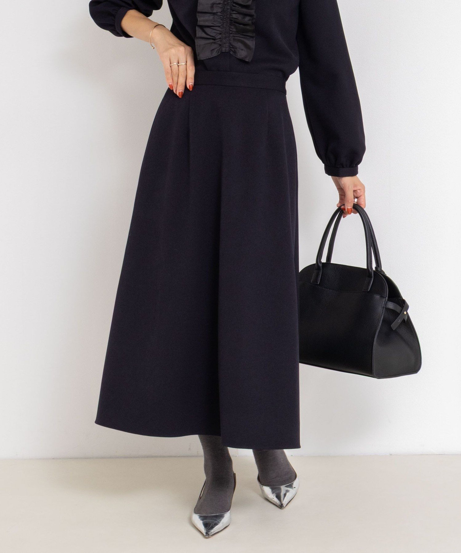 【ノーリーズ/NOLLEY'S】の《セットアップ対応》ウォッシャブルウール調フレアスカート 人気、トレンドファッション・服の通販 founy(ファニー) 　ファッション　Fashion　レディースファッション　Fashion for Women　セットアップ　Matching Sets　スカート・ミニ/ミディ/マキシ　Skirts / Mini, Midi & Maxi Skirts　スカート　Skirts　Aライン・フレアスカート　A-Line & Flared Skirts　2025年　2025　2025-2026秋冬・A/W　Autumn/Winter 2025–26 AW25–26　おすすめ　Recommended / Our Picks　ウォッシュ　Washed Finish　セットアップ　Set-Up, Coordinated Outfit　フレア　Flare, Flared　プレーン　Plain, Simple　 other-1|ID: prp329100004818785 ipo3291000000035010321