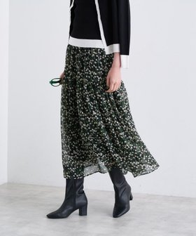 【インディヴィ/INDIVI】の【秋映え柄/セットアップ可能】フラワーシフォンスカート 人気、トレンドファッション・服の通販 founy(ファニー) ファッション Fashion レディースファッション Fashion for Women セットアップ Matching Sets スカート・ミニ/ミディ/マキシ Skirts / Mini, Midi & Maxi Skirts おすすめ Recommended / Our Picks エアリー Airy Texture シフォン Chiffon, Lightweight Fabric スマート Smart, Elegant セットアップ Set-Up, Coordinated Outfit フラワー Flower, Floral プリント Print, Printed Pattern ポケット Pocket, Pocket Detail 秋 Autumn 軽量 Lightweight, Ultra Light |ID:prp329100004818788