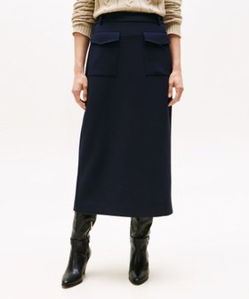 【トミーヒルフィガー/TOMMY HILFIGER】のポンチテーラードミディスカート 人気、トレンドファッション・服の通販 founy(ファニー) ファッション Fashion レディースファッション Fashion for Women スカート Skirts アメリカン American Style クラシック Classic, Timeless Style ゴルフ Golf スリット Slit, Slit Detail テーラード Tailored, Tailored Fit デニム Denim, Jeans Material フラップ Flap, Flap Pocket フロント Front, Front Design ポケット Pocket, Pocket Detail モダン Modern, Contemporary 人気 Popular, Best Seller |ID:prp329100004818796