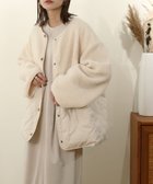 【ノアル/NOAHL】のキルティング*ボア切り替えコート 人気、トレンドファッション・服の通販 founy(ファニー) ファッション Fashion レディースファッション Fashion for Women アウター Coat / Outerwear Collection コート・ロングコート・ピーコート Long Coats, Peacoats & More キルティング Quilted, Quilting ポケット Pocket, Pocket Detail ミドル Middle Length, Mid Height A/W・秋冬 Autumn/Winter thumbnail アイボリー|ID: prp329100004818798 ipo3291000000035010472