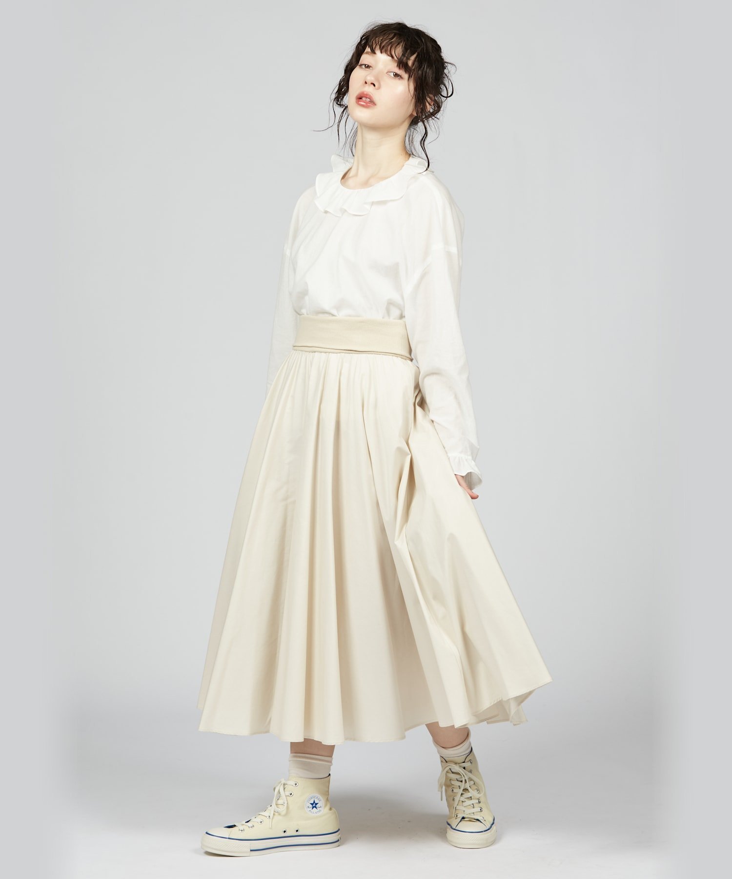 【アニエスベー ファム/agnes b. FEMME】のコットン サーキュラー スカート 人気、トレンドファッション・服の通販 founy(ファニー) 　ファッション　Fashion　レディースファッション　Fashion for Women　スカート　Skirts　おすすめ　Recommended / Our Picks　ドレープ　Drape, Draping Fabric　 other-1|ID: prp329100004818801 ipo3291000000035010478