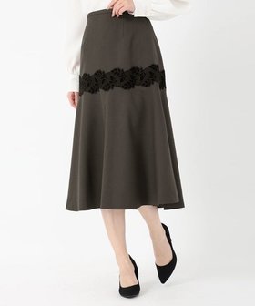 【ストロベリーフィールズ/STRAWBERRY FIELDS】のベロアレース付きソフトマーメイドスカート 人気、トレンドファッション・服の通販 founy(ファニー) ファッション Fashion レディースファッション Fashion for Women スカート Skirts ベロア Velour, Soft Velvet レース Lace, Lace Fabric |ID:prp329100004818807