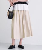 【インディヴィ/INDIVI】のレザー調ギャザースカート 人気、トレンドファッション・服の通販 founy(ファニー) ファッション Fashion レディースファッション Fashion for Women スカート Skirts ギャザー Gathered, Ruffled サテン Satin, Glossy Fabric シンプル Simple, Minimal ストレッチ Stretch, Stretchy Fabric スマート Smart, Elegant トレンド Trend, Trending Now フレア Flare, Flared ポケット Pocket, Pocket Detail リアル Real, Realistic thumbnail ライトベージュ|ID: prp329100004818809 ipo3291000000035010530