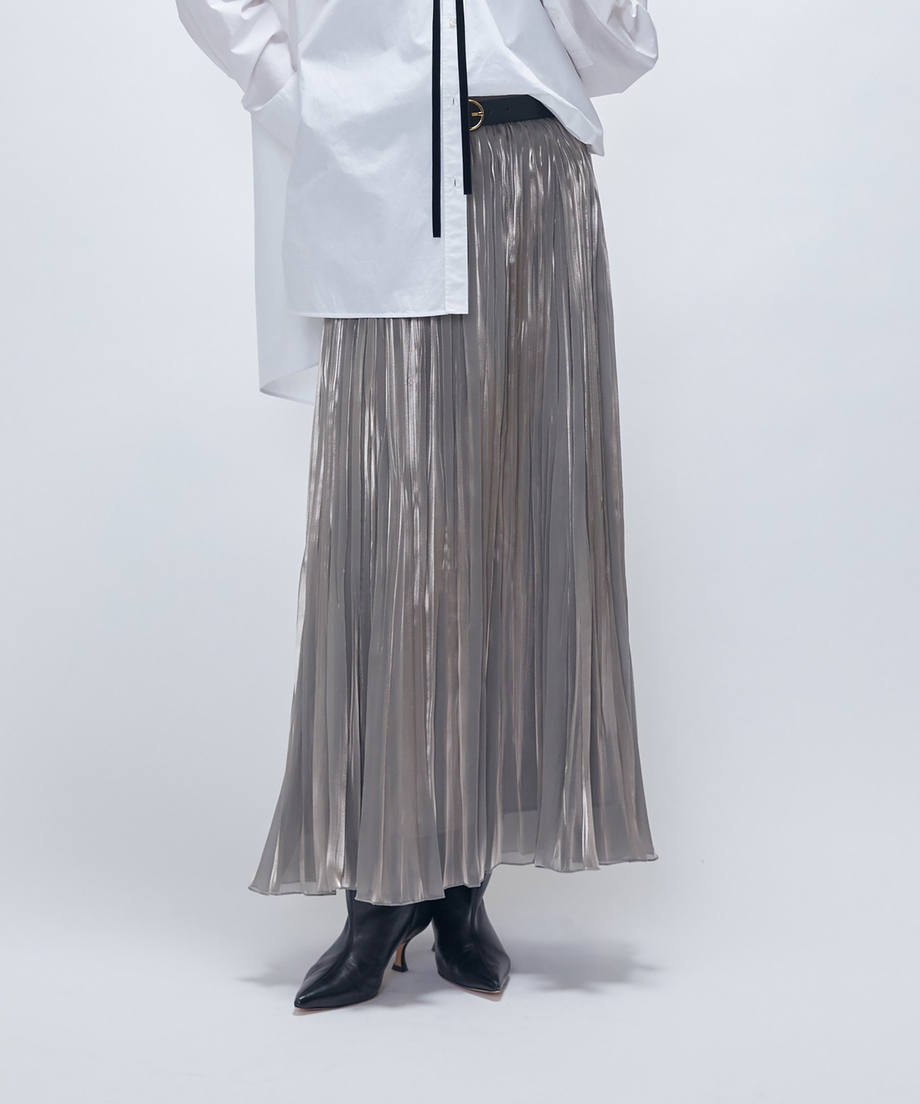 【プルミエ アロンディスモン/1er Arrondissement / MEN】の手絞りプリーツスカート 人気、トレンドファッション・服の通販 founy(ファニー) 　ファッション　Fashion　メンズファッション　Fashion for Men　おすすめ　Recommended / Our Picks　シャイニー　Shiny, Glossy Finish　シャンブレー　Chambray, Denim-Like Fabric　プリーツ　Pleats, Pleated　 other-1|ID: prp329100004818820 ipo3291000000035010616