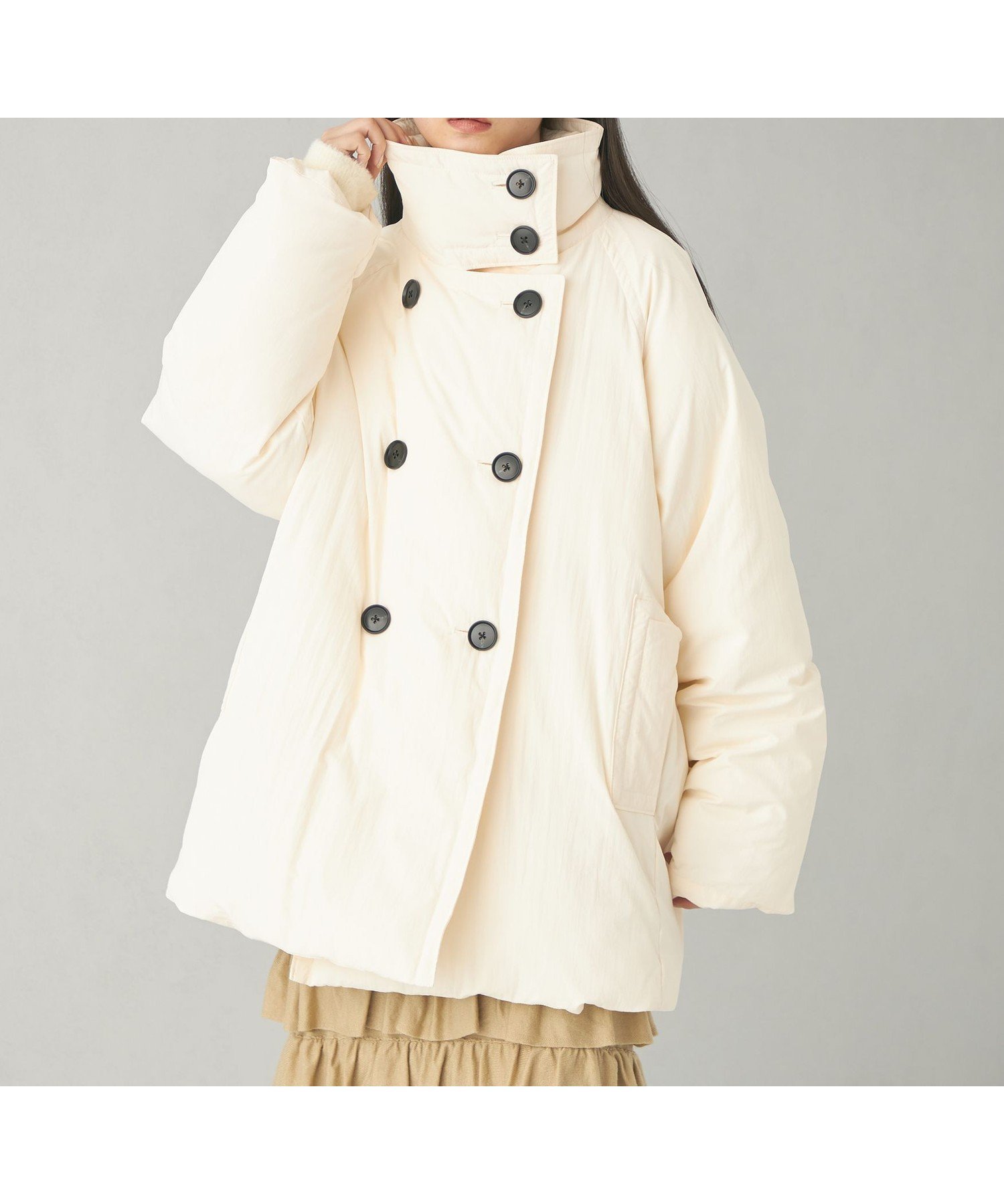 【ユナイテッドアローズ/UNITED ARROWS】のEMMEL REFINES EM スタンド ナカワタ コート 人気、トレンドファッション・服の通販 founy(ファニー) 　ファッション　Fashion　レディースファッション　Fashion for Women　アウター　Coat / Outerwear Collection　コート・ロングコート・ピーコート　Long Coats, Peacoats & More　秋　Autumn　コクーン　Cocoon, Cocoon Silhouette　スタンド　Stand Collar, Upright Stand　ダブル　Double, Double-Breasted　トレンド　Trend, Trending Now　フィット　Fit, Slim Fit　ブルゾン　Blouson, Bomber Jacket　冬　Winter / This Winter　アウトレット　Outlet / Clearance　おすすめ　Recommended / Our Picks　2024年　2024　2024-2025秋冬・A/W　Autumn/Winter 2024–25 AW24–25　 other-1|ID: prp329100004818834 ipo3291000000035010772