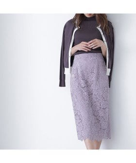 【ナチュラル ビューティー ベーシック/NATURAL BEAUTY BASIC】のモールレースナロースカート 人気、トレンドファッション・服の通販 founy(ファニー) ファッション Fashion レディースファッション Fashion for Women スカート Skirts スカラップ Scallop, Scalloped Edge タイトスカート Pencil Skirt, Tight Skirt レース Lace, Lace Fabric 定番 Standard, Basic Item 秋 Autumn |ID:prp329100004818835