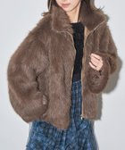 【セットアップセブン/SETUP7】のMAISON BREEZE reveur/ファーシャギージャケット ブルゾン 24401 BRN|ID: prp329100004818836 ipo3291000000035010820