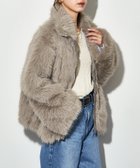 【セットアップセブン/SETUP7】のMAISON BREEZE reveur/ファーシャギージャケット ブルゾン 24401 G.BGE|ID: prp329100004818836 ipo3291000000035010822