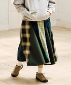 【ゴースローキャラバン/go slow caravan】のネルチェックパッチワークスカート (WOMENS) 人気、トレンドファッション・服の通販 founy(ファニー) ファッション Fashion レディースファッション Fashion for Women スカート Skirts シンプル Simple, Minimal スウェット / スエット Sweatshirt, Sweatwear チェック Check, Plaid, Tartan パッチワーク Patchwork, Mixed Fabric リラックス Relax, Relaxed Fit 無地 Plain, Solid Color thumbnail グリーン|ID: prp329100004818844 ipo3291000000035010889