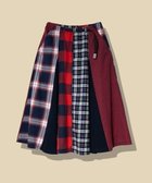 【ゴースローキャラバン/go slow caravan】のネルチェックパッチワークスカート (WOMENS) 人気、トレンドファッション・服の通販 founy(ファニー) ファッション Fashion レディースファッション Fashion for Women スカート Skirts シンプル Simple, Minimal スウェット / スエット Sweatshirt, Sweatwear チェック Check, Plaid, Tartan パッチワーク Patchwork, Mixed Fabric リラックス Relax, Relaxed Fit 無地 Plain, Solid Color thumbnail ネイビー|ID: prp329100004818844 ipo3291000000035010890