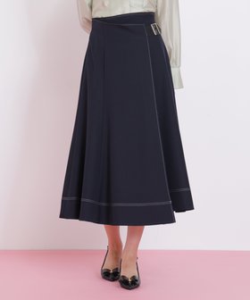 【ジルバイジルスチュアート/JILL by JILLSTUART】のラップフレアステッチスカート 人気、トレンドファッション・服の通販 founy(ファニー) ファッション Fashion レディースファッション Fashion for Women スカート Skirts おすすめ Recommended / Our Picks スマート Smart, Elegant フレア Flare, Flared ラップ Wrap, Wrap Design |ID:prp329100004818850