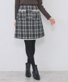 【インデックス/INDEX】のチェックツィードスカート/セットアップ対応【洗える】 ブラック|ID: prp329100004818856 ipo3291000000035011003