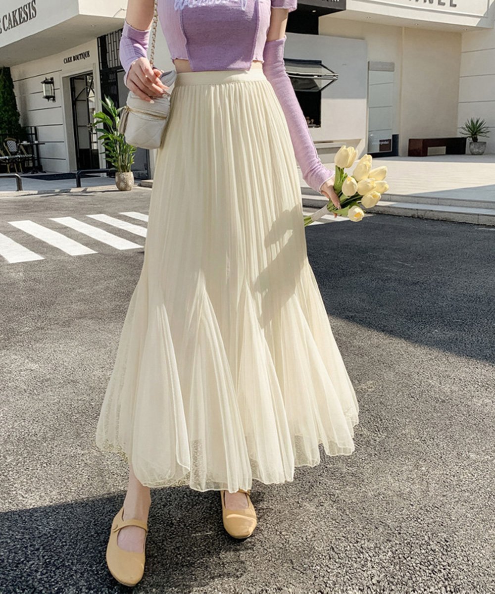 【ミニミニストア/miniministore】のチュールスカート韓国風マーメイドスカート 人気、トレンドファッション・服の通販 founy(ファニー) 　ファッション　Fashion　レディースファッション　Fashion for Women　スカート　Skirts　ジャケット　Jacket, Outerwear　チュール　Tulip, Tulip Motif　フレア　Flare, Flared　プリーツ　Pleats, Pleated　マーメイド　Mermaid, Fishtail Silhouette　リバーシブル　Reversible, Two-Sided　 other-1|ID: prp329100004818873 ipo3291000000035011147