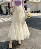 【ミニミニストア/miniministore】のチュールスカート韓国風マーメイドスカート 人気、トレンドファッション・服の通販 founy(ファニー) ファッション Fashion レディースファッション Fashion for Women スカート Skirts ジャケット Jacket, Outerwear チュール Tulip, Tulip Motif フレア Flare, Flared プリーツ Pleats, Pleated マーメイド Mermaid, Fishtail Silhouette リバーシブル Reversible, Two-Sided thumbnail アイボリー|ID: prp329100004818873 ipo3291000000035011149