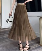 【ミニミニストア/miniministore】のチュールスカート韓国風マーメイドスカート 人気、トレンドファッション・服の通販 founy(ファニー) ファッション Fashion レディースファッション Fashion for Women スカート Skirts ジャケット Jacket, Outerwear チュール Tulip, Tulip Motif フレア Flare, Flared プリーツ Pleats, Pleated マーメイド Mermaid, Fishtail Silhouette リバーシブル Reversible, Two-Sided thumbnail ブラウン|ID: prp329100004818873 ipo3291000000035011152