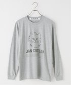 【イエナ/IENA】のTHE CULTURE CODE * Jean Cocteau 別注 LS Tシャツ 人気、トレンドファッション・服の通販 founy(ファニー) ファッション Fashion レディースファッション Fashion for Women トップス・カットソー Cut & Sew Tops シャツ・ブラウス・オフィスカジュアル Elegant Blouses & Button-Ups ロングTシャツ・Tシャツ Longline T-Shirts & Tees インナー Innerwear シンプル Simple, Minimal ジャケット Jacket, Outerwear スリーブ Sleeve, Long Sleeve / Short Sleeve デニム Denim, Jeans Material フレンチ French, French Style プリント Print, Printed Pattern 別注 Limited Edition, Custom Order ロング Long, Long-Length thumbnail グレー|ID: prp329100004818882 ipo3291000000035011201