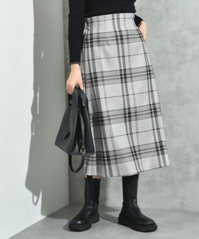 【インタープラネット/INTERPLANET】の起毛ストレッチチェックナロースカート 人気、トレンドファッション・服の通販 founy(ファニー) ファッション Fashion レディースファッション Fashion for Women スカート Skirts カットソー Cut and Sewn Top シンプル Simple, Minimal チェック Check, Plaid, Tartan バランス Balance, Style Balance ベーシック Basic, Essential リラックス Relax, Relaxed Fit |ID:prp329100004818883