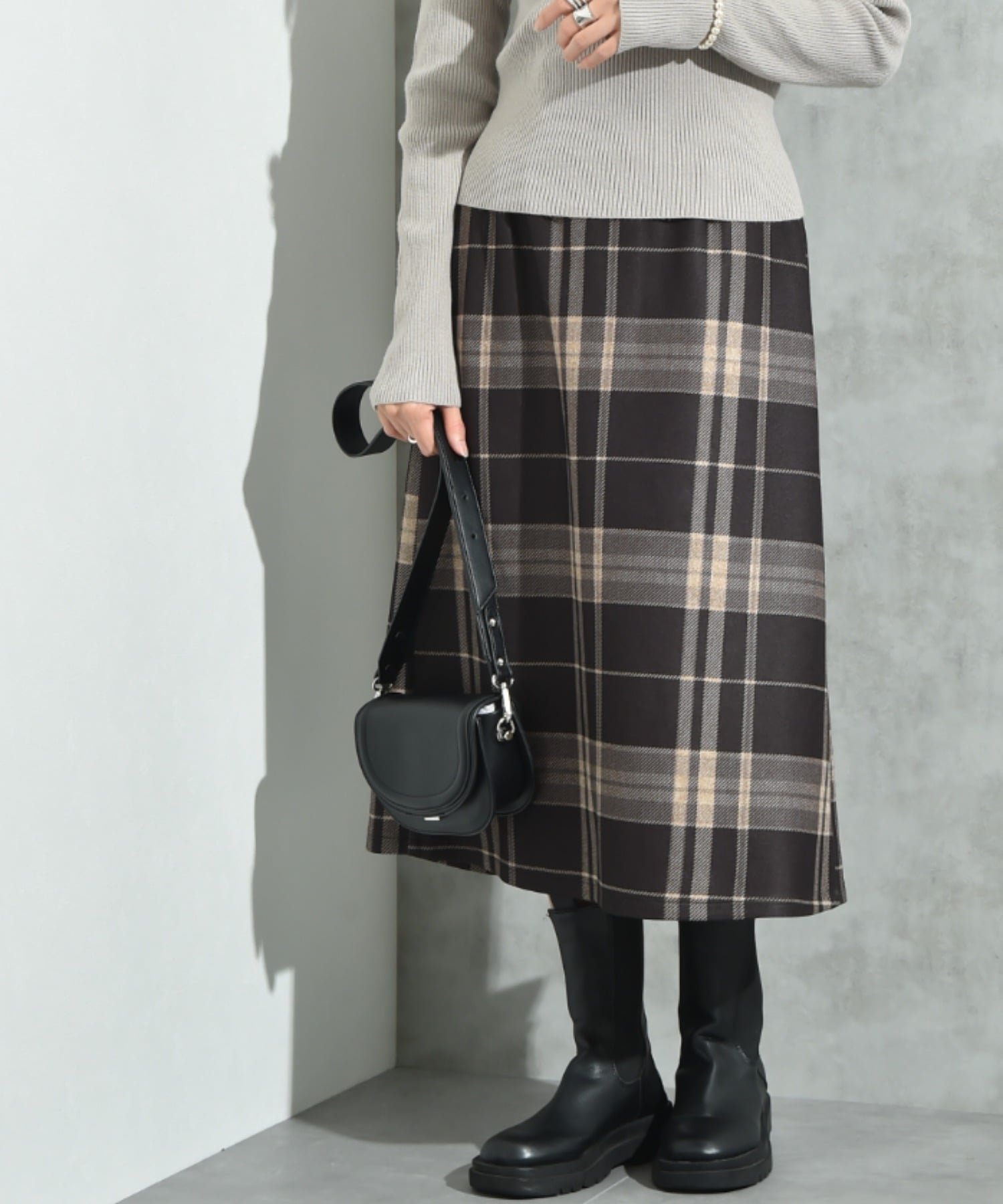 【インタープラネット/INTERPLANET】の起毛ストレッチチェックナロースカート インテリア・キッズ・メンズ・レディースファッション・服の通販 founy(ファニー) ファッション Fashion レディースファッション Fashion for Women スカート Skirts カットソー Cut and Sewn Top シンプル Simple, Minimal チェック Check, Plaid, Tartan バランス Balance, Style Balance ベーシック Basic, Essential リラックス Relax, Relaxed Fit チェック ブラック|ID: prp329100004818883 ipo3291000000035011204