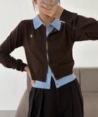 【カプリシューレマージュ/CAPRICIEUX LEMAGE】のレイヤードポロニットカーディガン 人気、トレンドファッション・服の通販 founy(ファニー) ファッション Fashion レディースファッション Fashion for Women トップス・カットソー Cut & Sew Tops ニット Knit Tops & Sweaters カーディガン・羽織り Layered Style Cardigans おすすめ Recommended / Our Picks カーディガン Cardigan, Knitwear コンパクト Compact, Small Size スラックス Slacks, Dress Pants デニム Denim, Jeans Material トレンド Trend, Trending Now フィット Fit, Slim Fit プレート Plate, Dish ワンポイント One Point, Statement Accent thumbnail ブラウン|ID: prp329100004818890 ipo3291000000035011240