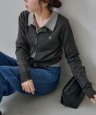 【カプリシューレマージュ/CAPRICIEUX LEMAGE】のレイヤードポロニットカーディガン 人気、トレンドファッション・服の通販 founy(ファニー) ファッション Fashion レディースファッション Fashion for Women トップス・カットソー Cut & Sew Tops ニット Knit Tops & Sweaters カーディガン・羽織り Layered Style Cardigans おすすめ Recommended / Our Picks カーディガン Cardigan, Knitwear コンパクト Compact, Small Size スラックス Slacks, Dress Pants デニム Denim, Jeans Material トレンド Trend, Trending Now フィット Fit, Slim Fit プレート Plate, Dish ワンポイント One Point, Statement Accent thumbnail チャコールグレー|ID: prp329100004818890 ipo3291000000035011242