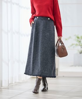 【アー ヴェー ヴェー/a.v.v】のツイード調裾フリンジAラインスカート 人気、トレンドファッション・服の通販 founy(ファニー) ファッション Fashion レディースファッション Fashion for Women スカート Skirts Aライン・フレアスカート A-Line & Flared Skirts 春 Spring 秋 Autumn シンプル Simple, Minimal ツイード Twill, Twill Weave トレンド Trend, Trending Now フリンジ Fringe, Tassel 無地 Plain, Solid Color 冬 Winter / This Winter 再入荷 Restock / Back in Stock おすすめ Recommended / Our Picks 夏 Summer エレガント 上品 Elegant |ID:prp329100004818898