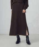 【コムサイズム/COMME CA ISM】のライン配色 ニットタイトスカート / セットアップ対応 ブラウン|ID: prp329100004818900 ipo3291000000035011342