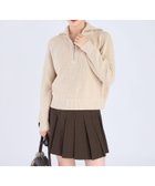 【アニエスベー ファム/agnes b. FEMME】のハーフジップ ニット プルオーバー 人気、トレンドファッション・服の通販 founy(ファニー) ファッション Fashion レディースファッション Fashion for Women トップス・カットソー Cut & Sew Tops ニット Knit Tops & Sweaters カジュアルプルオーバー・ニットトップス Pullovers & Knit Tops / Casual Pullovers 畦 Ribbed Knit thumbnail ベージュ|ID: prp329100004818901 ipo3291000000035011341