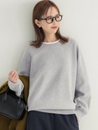 【コカ/COCA】のスウェットライクニットレイヤード風ニットプルオーバー 人気、トレンドファッション・服の通販 founy(ファニー) ファッション Fashion レディースファッション Fashion for Women トップス・カットソー Cut & Sew Tops ニット Knit Tops & Sweaters レディースパーカー・カジュアルフーディー Casual Hoodies & Sweatshirts カジュアルプルオーバー・ニットトップス Pullovers & Knit Tops / Casual Pullovers スウェット・クルーネックトップス Sweatshirts & Crewnecks / Relaxed Fit Sweat Tops ウォッシャブル Machine Washable シンプル Simple, Minimal スウェット / スエット Sweatshirt, Sweatwear デニム Denim, Jeans Material 長袖 Long Sleeve, Full Sleeve ポケット Pocket, Pocket Detail リラックス Relax, Relaxed Fit ロング Long, Long-Length エレガント 上品 Elegant 2025年 2025 2025-2026秋冬・A/W Autumn/Winter 2025–26 AW25–26 thumbnail Lt.gray|ID: prp329100004818903 ipo3291000000035011357