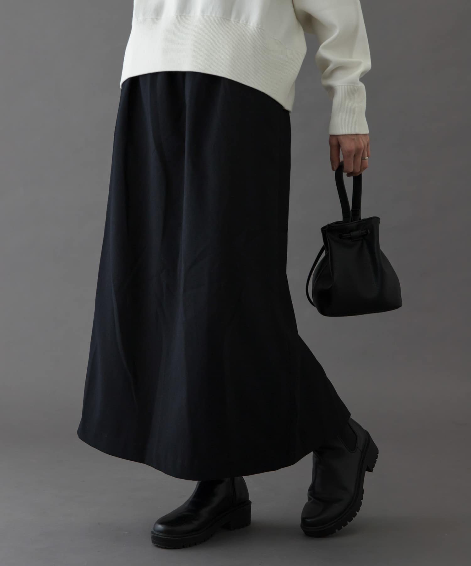 【アーバンリサーチ ドアーズ/URBAN RESEARCH DOORS】のFORK SPOON ラナテックイージースカート インテリア・キッズ・メンズ・レディースファッション・服の通販 founy(ファニー) 　ファッション　Fashion　レディースファッション　Fashion for Women　スカート　Skirts　2025年　2025　2025-2026秋冬・A/W　Autumn/Winter 2025–26 AW25–26　冬　Winter / This Winter　クラシック　Classic, Timeless Style　シンプル　Simple, Minimal　ストレート　Straight, Straight Cut　スリット　Slit, Slit Detail　ドローストリング　Drawstring, Pull Cord　ベーシック　Basic, Essential　A/W・秋冬　Autumn/Winter　DARK NAVY|ID: prp329100004818906 ipo3291000000035011368