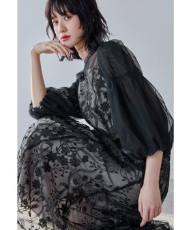 【ビーフラット/bflat】のフローラルパターンフレアドレス ボリューム袖 結婚式 二次会 成人式 同窓会 人気、トレンドファッション・服の通販 founy(ファニー) ファッション Fashion レディースファッション Fashion for Women トップス・カットソー Cut & Sew Tops ワンピース Dresses フォーマル・パーティードレス・結婚式用ドレス Elegant & Casual Dresses オーガンジー Organza Fabric スリーブ Sleeve, Long Sleeve / Short Sleeve ドレス Dress, One-Piece ベーシック Basic, Essential おすすめ Recommended / Our Picks 結婚式 Wedding 披露宴 Wedding Reception 二次会 After Party |ID:prp329100004818920