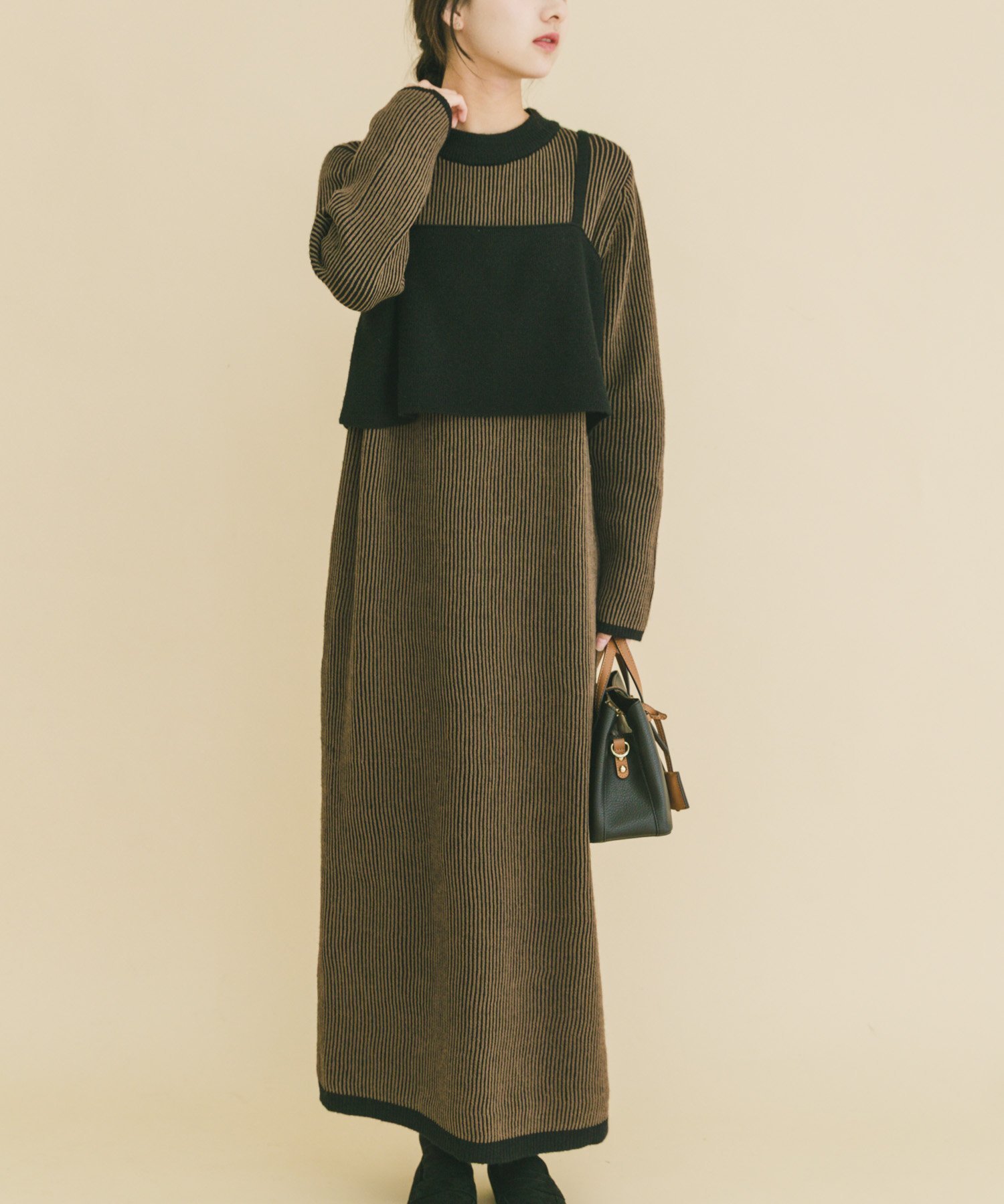 【アイテムズアーバンリサーチ/ITEMS URBAN RESEARCH】のビスチェニットワンピース 人気、トレンドファッション・服の通販 founy(ファニー) 　ファッション　Fashion　レディースファッション　Fashion for Women　ワンピース　Dresses　ニットワンピース　Knit Dresses　2025年　2025　2025-2026秋冬・A/W　Autumn/Winter 2025–26 AW25–26　冬　Winter / This Winter　カットソー　Cut and Sewn Top　シンプル　Simple, Minimal　ビスチェ　Bustier, Corset Top　A/W・秋冬　Autumn/Winter　 other-1|ID: prp329100004818924 ipo3291000000035011542