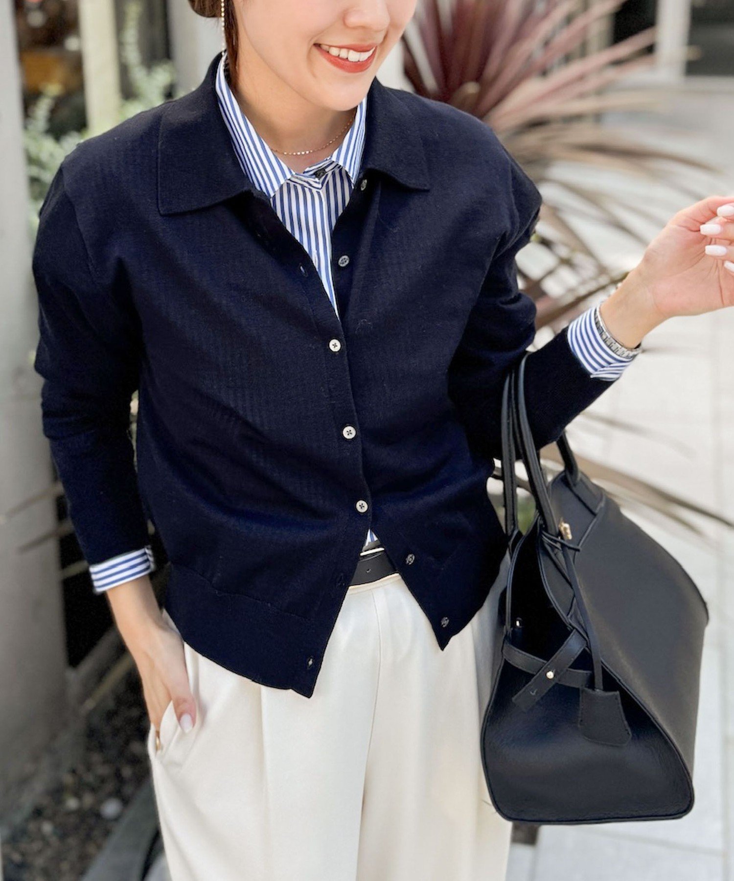 【ノーリーズ/NOLLEY'S】の《手洗い可能》16Gマレー襟付きカーディガン インテリア・キッズ・メンズ・レディースファッション・服の通販 founy(ファニー) 　ファッション　Fashion　レディースファッション　Fashion for Women　トップス・カットソー　Cut & Sew Tops　カーディガン・羽織り　Layered Style Cardigans　秋　Autumn　カーディガン　Cardigan, Knitwear　冬　Winter / This Winter　おすすめ　Recommended / Our Picks　2025年　2025　2025-2026秋冬・A/W　Autumn/Winter 2025–26 AW25–26　ネイビー|ID: prp329100004818934 ipo3291000000035011578