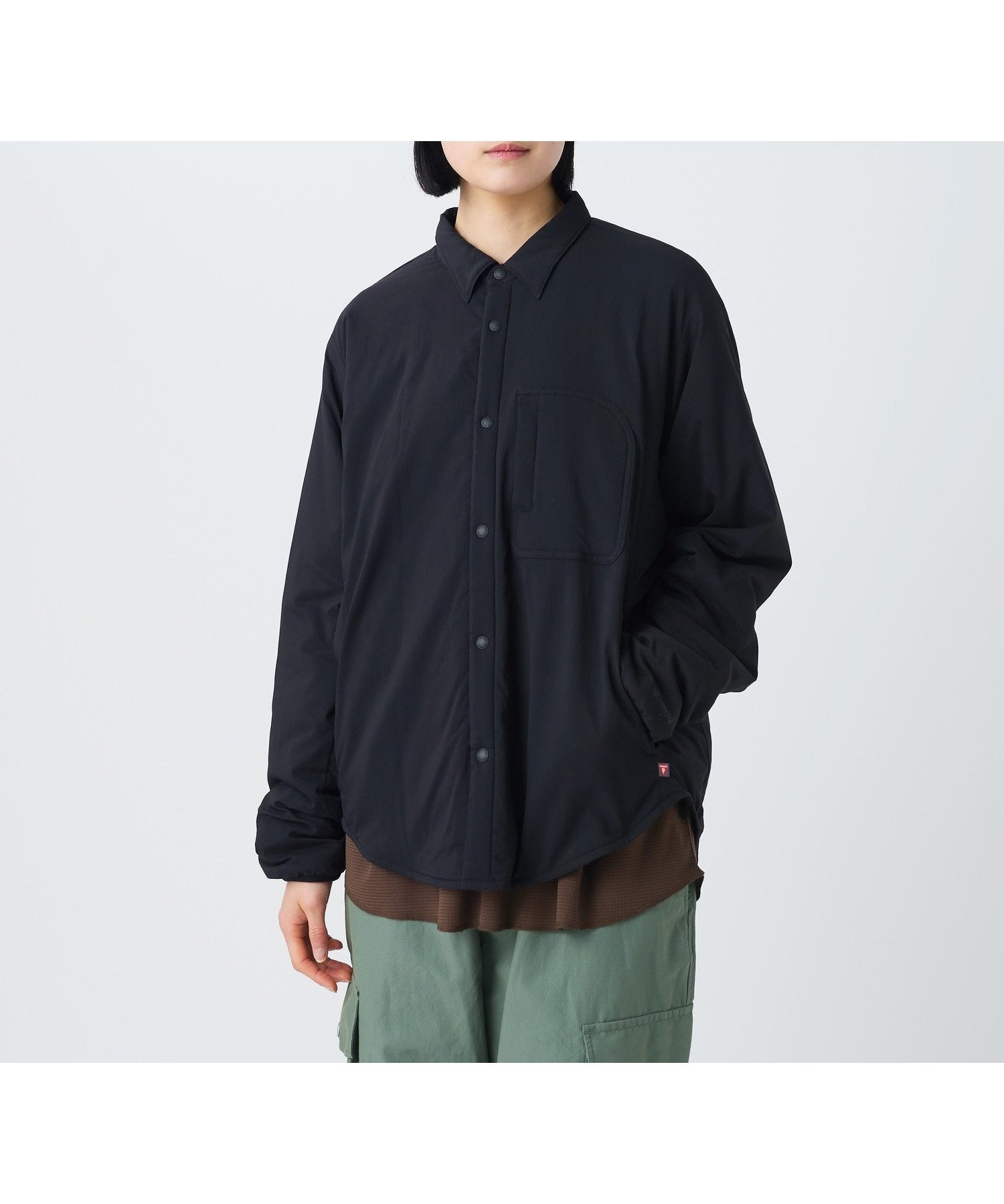 【スノーピーク/SNOW PEAK】のFlexible Insulated Shirt インテリア・キッズ・メンズ・レディースファッション・服の通販 founy(ファニー) 　ファッション　Fashion　レディースファッション　Fashion for Women　トップス・カットソー　Cut & Sew Tops　シャツ・ブラウス・オフィスカジュアル　Elegant Blouses & Button-Ups　アウトドア　Outdoor Clothing　春　Spring　キルト　Quilt, Quilted Fabric　軽量　Lightweight, Ultra Light　ストレッチ　Stretch, Stretchy Fabric　スマート　Smart, Elegant　パターン　Pattern, Design Print　ポケット　Pocket, Pocket Detail　S/S・春夏　SS, Spring/Summer, Warm Season　夏　Summer　2026年　2026　BLACK|ID: prp329100004818940 ipo3291000000035011663