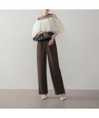 【レジャ/Leja】のシアーチュールオフショルダーセットアップパンツドレス結婚式オケージョン GRAY|ID: prp329100004818957 ipo3291000000035011777