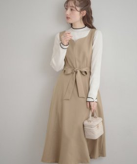 【クチュール ブローチ/Couture Brooch】の【洗える・ハレの日・通勤】ハートネック フレアージャンスカ 人気、トレンドファッション・服の通販 founy(ファニー) ファッション Fashion レディースファッション Fashion for Women 洗える Machine Washable シンプル Simple, Minimal スマート Smart, Elegant フィット Fit, Slim Fit ポケット Pocket, Pocket Detail リボン Ribbon, Bow ビジネス 仕事 通勤 Business / Work / Commuting 2026年 2026 |ID:prp329100004818960