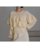 【ローリーズファーム/LOWRYS FARM】のフリルニットプルオーバーLS アイボリー|ID: prp329100004818962 ipo3291000000035163868