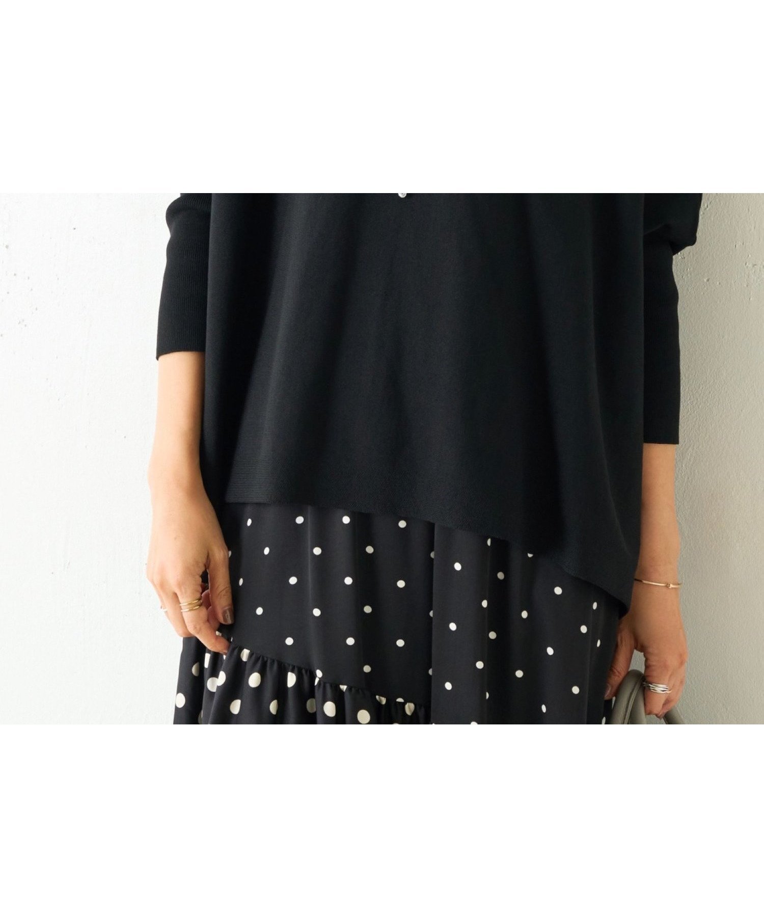 【ビアズリー/BEARDSLEY】のコットンショートBIGニット インテリア・キッズ・メンズ・レディースファッション・服の通販 founy(ファニー) 　ファッション　Fashion　レディースファッション　Fashion for Women　トップス・カットソー　Cut & Sew Tops　ニット　Knit Tops & Sweaters　秋　Autumn　ショート　Short, Short Length　スリット　Slit, Slit Detail　タートルネック　Turtleneck, High Neck　ボトム　Bottoms, Lower Wear　再入荷　Restock / Back in Stock　おすすめ　Recommended / Our Picks　ブラック|ID: prp329100004818975 ipo3291000000035012088