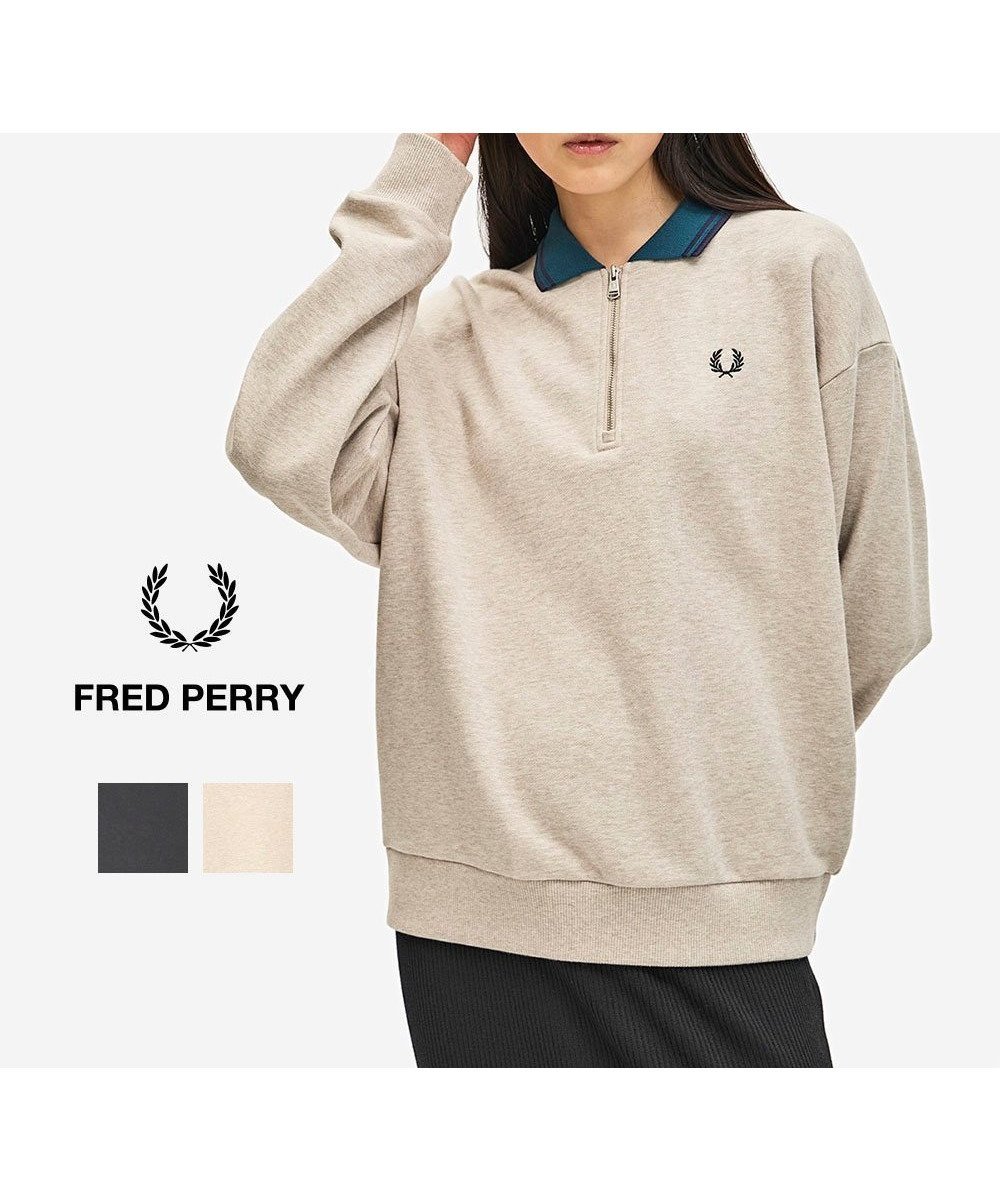 【ブルーコムブルー/BLEU COMME BLEU】のフレッドペリー Zip Neck Collar Sweatshirt インテリア・キッズ・メンズ・レディースファッション・服の通販 founy(ファニー) 　ファッション　Fashion　レディースファッション　Fashion for Women　トップス・カットソー　Cut & Sew Tops　シャツ・ブラウス・オフィスカジュアル　Elegant Blouses & Button-Ups　レディースパーカー・カジュアルフーディー　Casual Hoodies & Sweatshirts　ロングTシャツ・Tシャツ　Longline T-Shirts & Tees　スウェット・クルーネックトップス　Sweatshirts & Crewnecks / Relaxed Fit Sweat Tops　クラシック　Classic, Timeless Style　ポロシャツ　Polo Shirt, Collared Tee　Z45|ID: prp329100004818987 ipo3291000000035012232