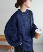 【ディスコート/Discoat】の【新色追加!/WEB限定】ケーブルルーズニット 人気、トレンドファッション・服の通販 founy(ファニー) ファッション Fashion レディースファッション Fashion for Women トップス・カットソー Cut & Sew Tops ニット Knit Tops & Sweaters おすすめ Recommended / Our Picks スラックス Slacks, Dress Pants デニム Denim, Jeans Material A/W・秋冬 Autumn/Winter thumbnail ネイビー|ID: prp329100004818992 ipo3291000000035012275