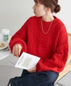 【ディスコート/Discoat】の【新色追加!/WEB限定】ケーブルルーズニット 人気、トレンドファッション・服の通販 founy(ファニー) ファッション Fashion レディースファッション Fashion for Women トップス・カットソー Cut & Sew Tops ニット Knit Tops & Sweaters おすすめ Recommended / Our Picks スラックス Slacks, Dress Pants デニム Denim, Jeans Material A/W・秋冬 Autumn/Winter thumbnail レッド|ID: prp329100004818992 ipo3291000000035012277