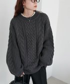 【ディスコート/Discoat】の【新色追加!/WEB限定】ケーブルルーズニット 人気、トレンドファッション・服の通販 founy(ファニー) ファッション Fashion レディースファッション Fashion for Women トップス・カットソー Cut & Sew Tops ニット Knit Tops & Sweaters おすすめ Recommended / Our Picks スラックス Slacks, Dress Pants デニム Denim, Jeans Material A/W・秋冬 Autumn/Winter thumbnail チャコールグレー|ID: prp329100004818992 ipo3291000000035012279